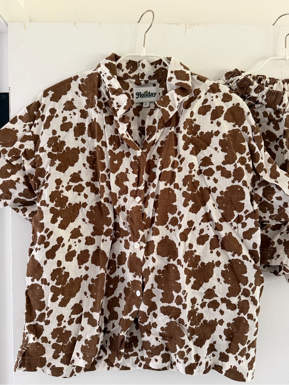 Holiday Pyjama Set- Cowhide, Small - Picture 3 of 4